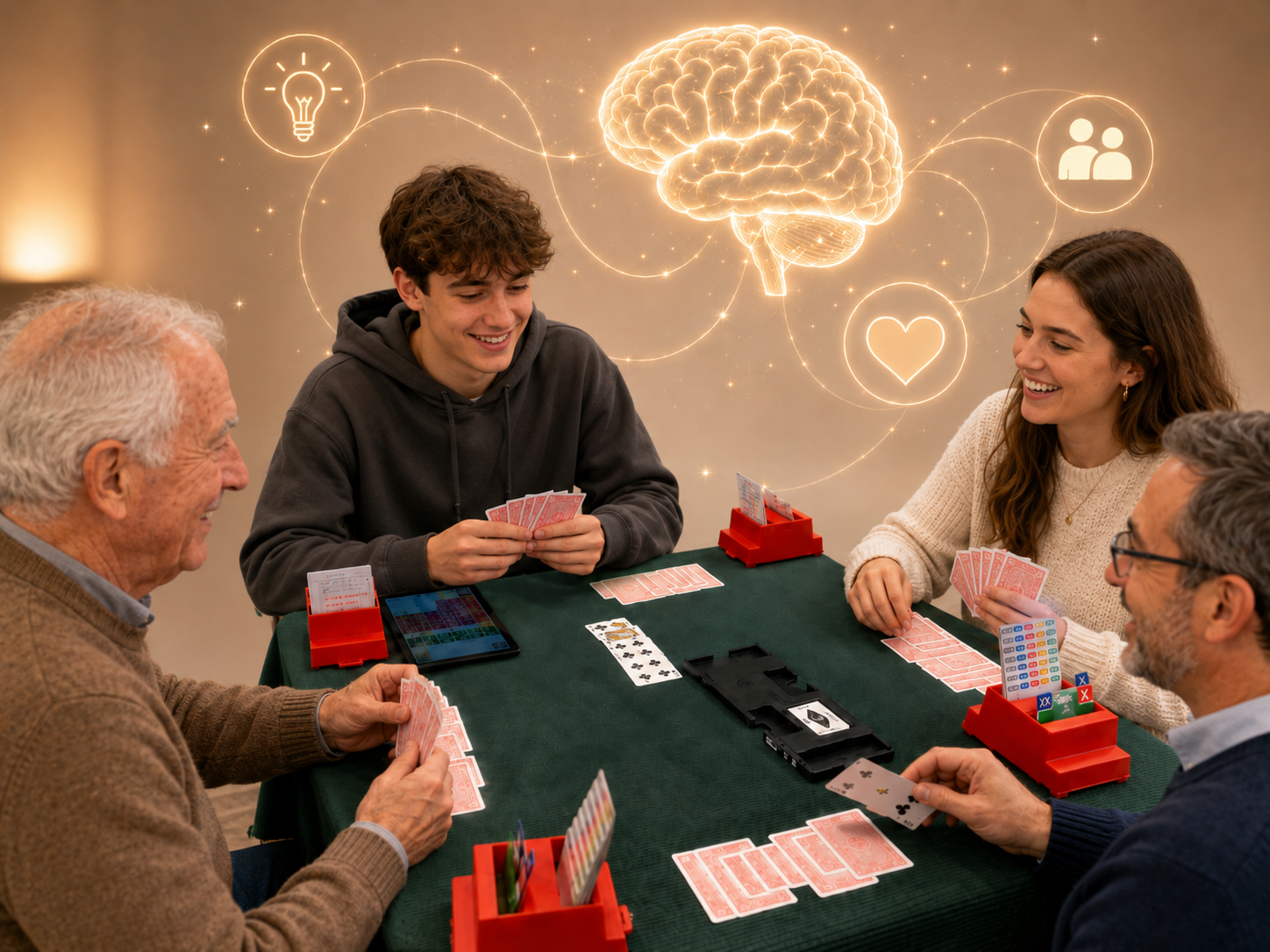 Bridge is good for the brain