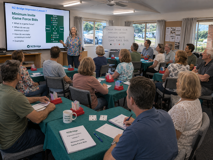 Orewa Bridge Club Improvers Lessons 2026