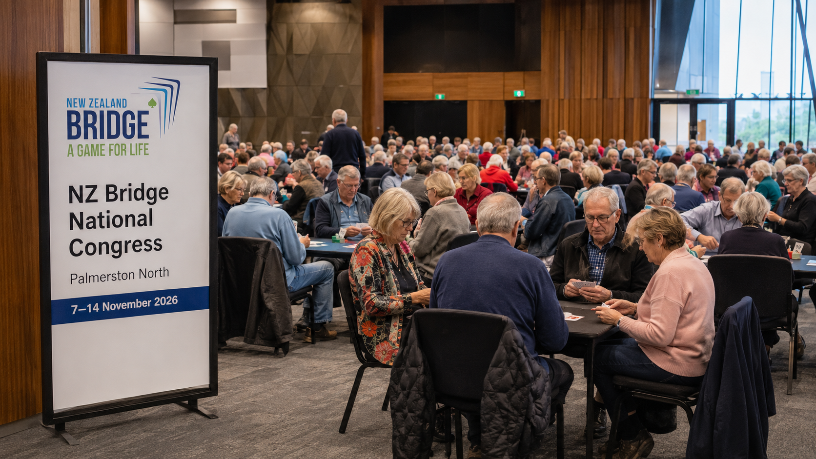 Players taking part in the NZ Bridge National Congress in Palmerston North